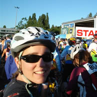 Denise Stecconi bikes for Cancer Cure