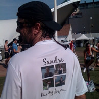 Denise Stecconi bikes for Cancer Cure