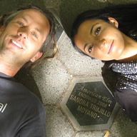 John and Loveleen at Sandra's Plaque