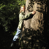John hugging Sandra's Tree